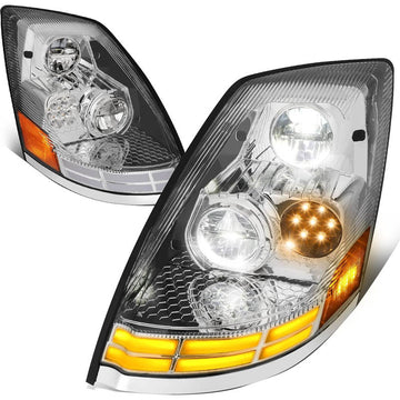 2004-2017 Volvo VNL LED Switchback Aftermarket Headlights