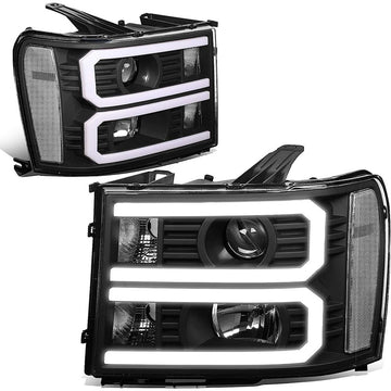 2007-2013 GMC Sierra LED DRL Aftermarket Headlights