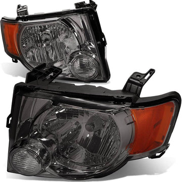 2008-2012 Ford Escape Smoked Aftermarket Headlights