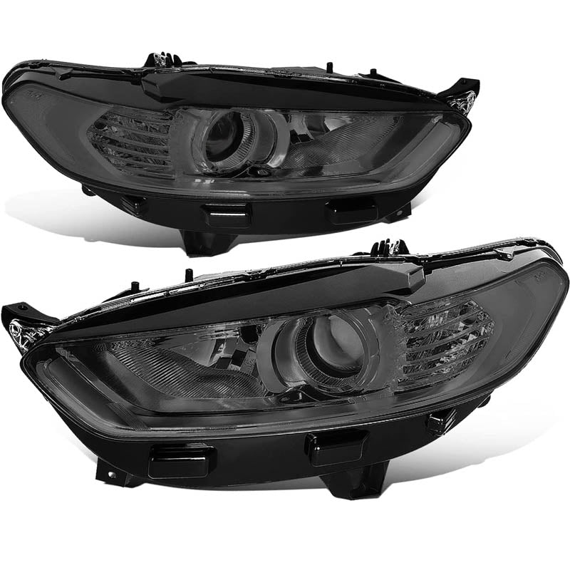 2013-2016 Ford Fusion Smoked Aftermarket Headlights