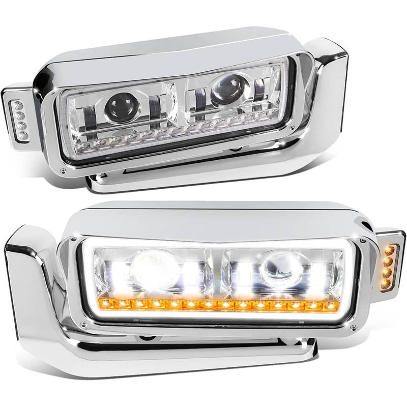 1981-2021 Peterbilt 359 379 389 LED Aftermarket Headlights