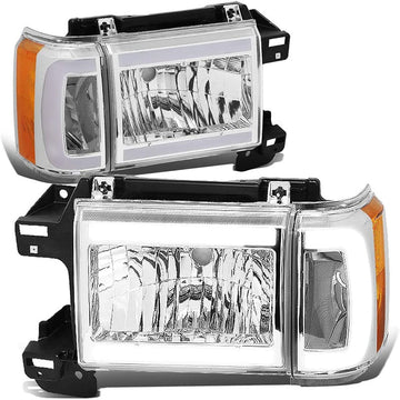 1987-1991 Ford F150 LED DRL Aftermarket Headlights