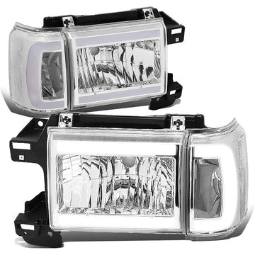 1987-1991 Ford F150 LED DRL Aftermarket Headlights