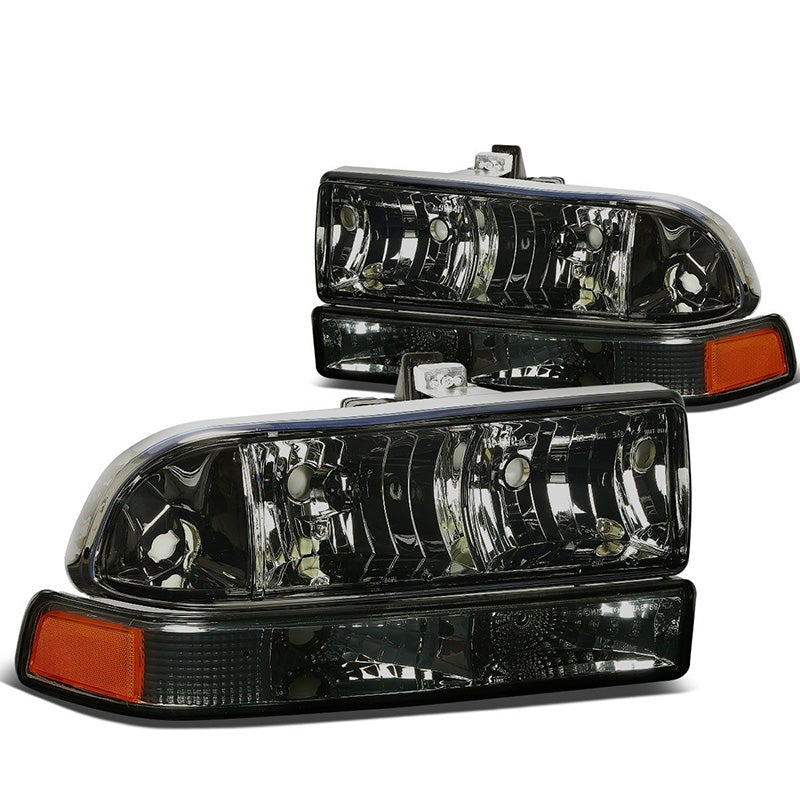 1998-2004 Chevy S10 Smoked Aftermarket Headlights