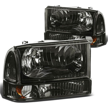 1999-2004 Ford F250 Smoked Aftermarket Headlights