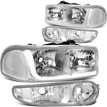 2001-2006 GMC Yukon Denali LED DRL Aftermarket Headlights