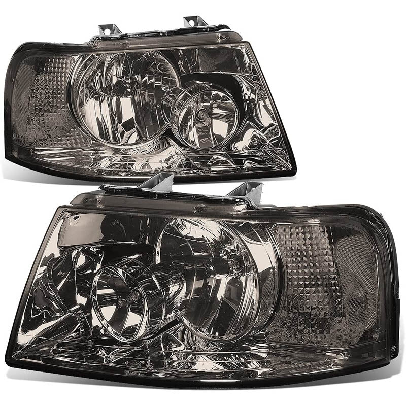 2003-2006 Ford Expedition Smoked Aftermarket Headlights