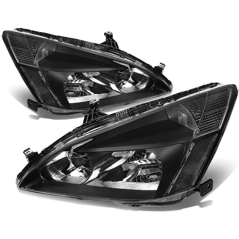 2003-2007 Honda Accord Black Aftermarket Headlights