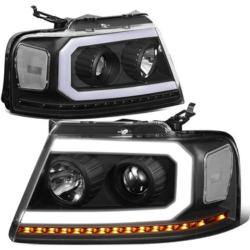 2004-2008 Ford F150 LED DRL Sequential Aftermarket Headlights