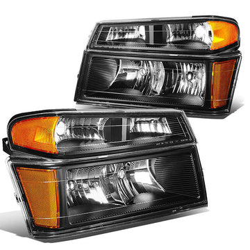 2004-2012 Chevy Colorado Black Aftermarket Headlights