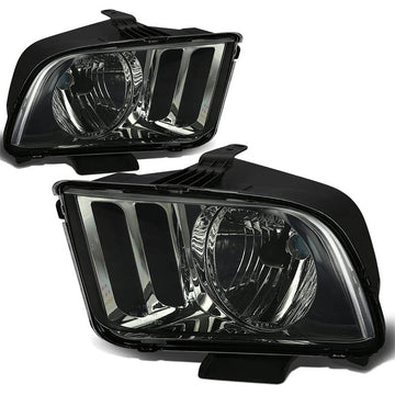 2005-2009 Ford Mustang Smoked Aftermarket Headlights