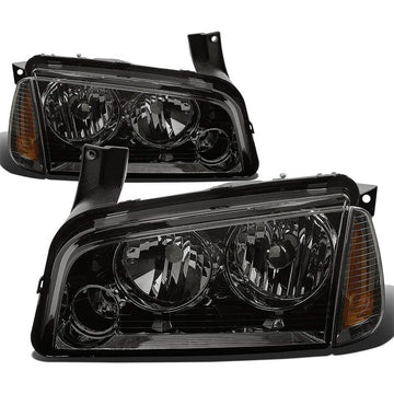 2006-2010 Dodge Charger Smoked Aftermarket Headlights