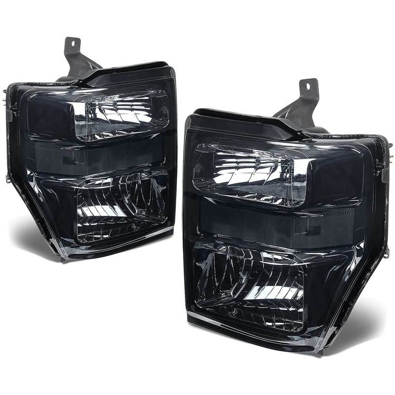 2008-2010 Ford F250 Smoked Aftermarket Headlights