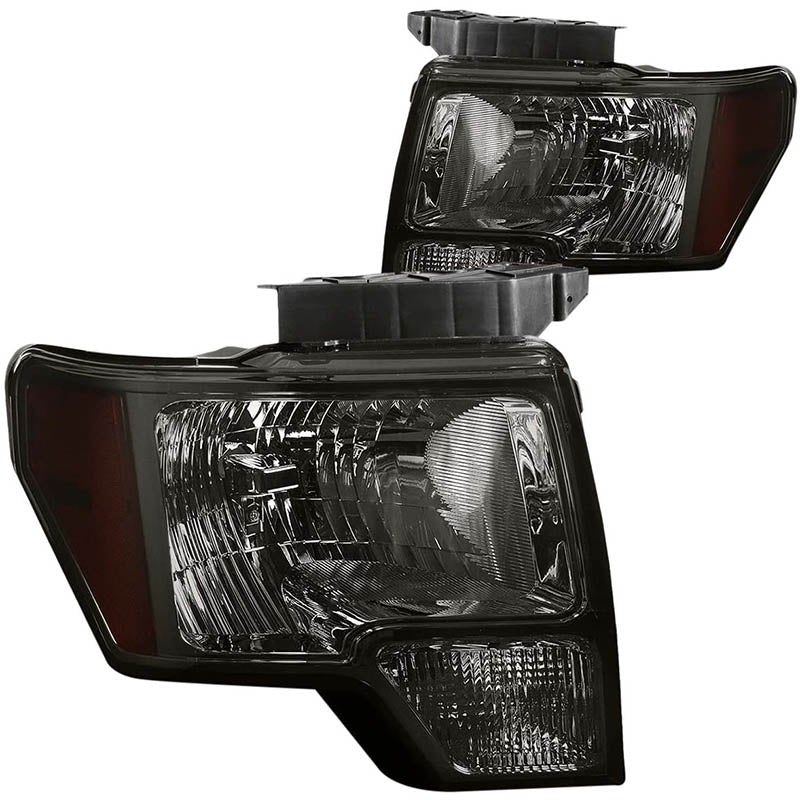2009-2014 Ford F150 Smoked Aftermarket Headlights