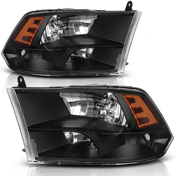 2009-2018 Dodge Ram Black Aftermarket Headlights