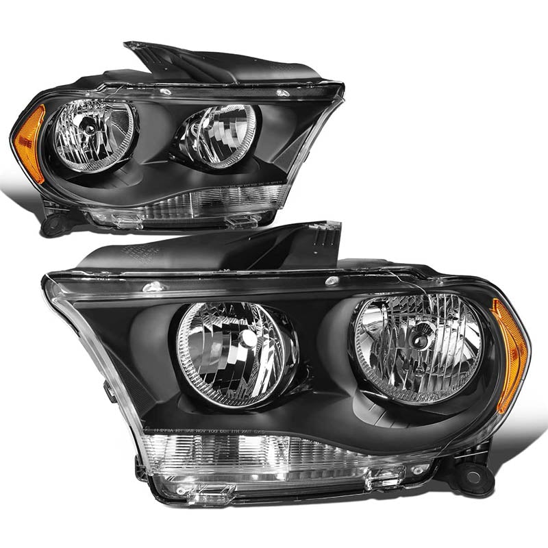 2011-2013 Dodge Durango Black Aftermarket Headlights