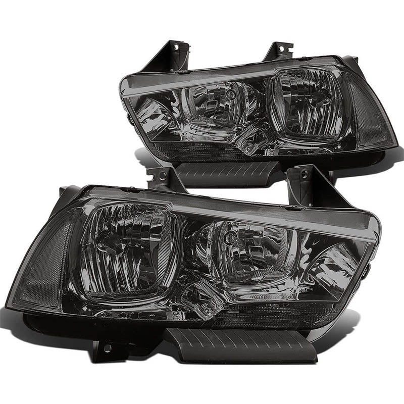 2011-2014 Dodge Charger Smoked Aftermarket Headlights