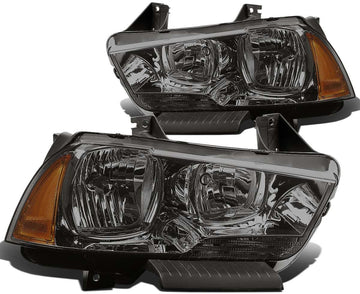 2011-2014 Dodge Charger Smoked Aftermarket Headlights