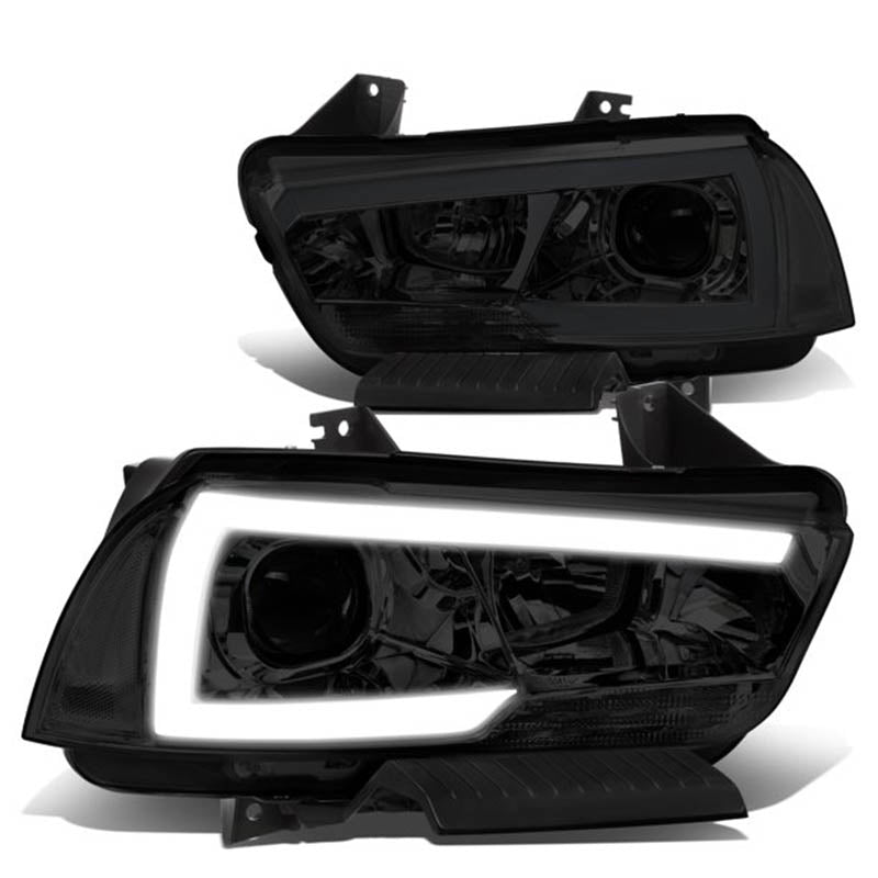 2011-2014 Dodge Charger LED DRL Smoked Aftermarket Headlights2011-2014 Dodge Charger LED DRL Smoked Aftermarket Headlights