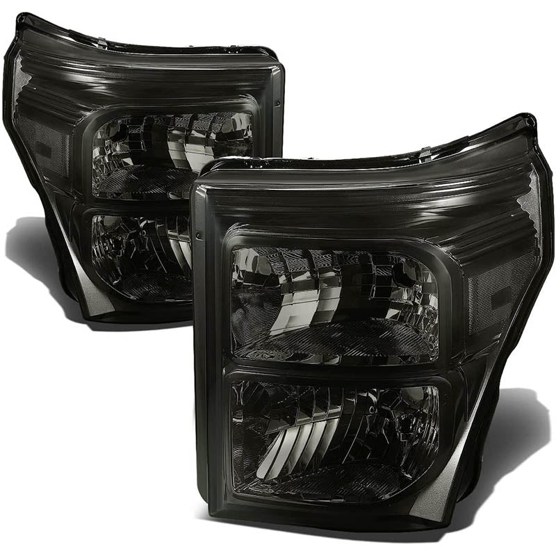 2011-2016 Ford F250 Smoked Aftermarket Headlights