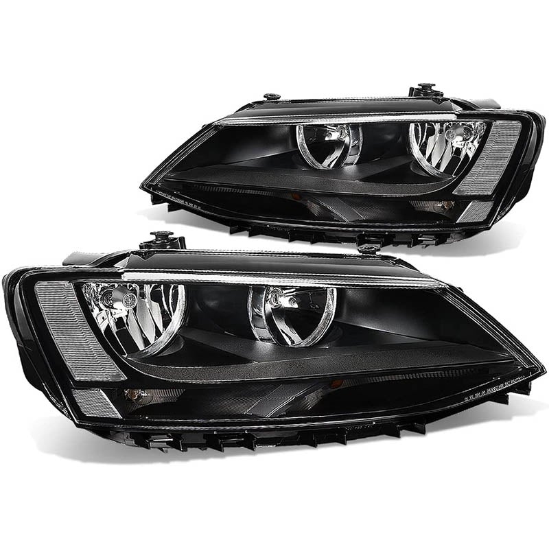2011-2018 Volkswagen Jetta Black Aftermarket Headlights