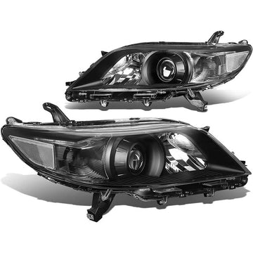 2011-2020 Toyota Sienna Black Aftermarket Headlights