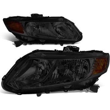 2012-2015 Honda Civic Smoked Aftermarket Headlights