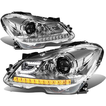 2012-2015 Mercedes C63 LED DRL Aftermarket Headlights