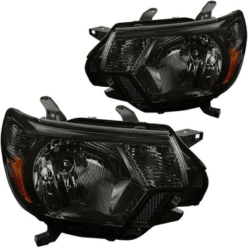 2012-2015 Toyota Tacoma Smoked Aftermarket Headlights