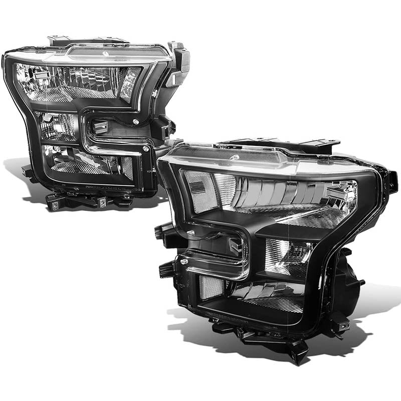 2015-2017 Ford F150 Black Aftermarket Headlights