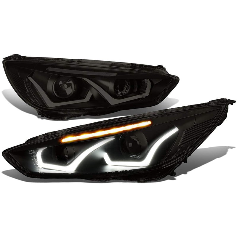 2015-2018 Ford Focus Smoked LED Aftermarket Headlights