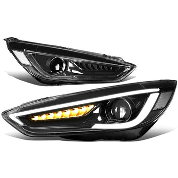 2015-2018 Ford Focus LED DRL Aftermarket Headlights